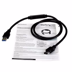 StarTech.com USB 3.0 to eSATA HDD / SSD / ODD Adapter Cable - 3ft eSATA Hard Drive to USB 3.0 Adapter Cable - SATA 6 Gbps - Additional view 5