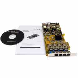StarTech.com 4 Port Gigabit Power over Ethernet PCIe Network Card - PSE / PoE PCI Express NIC - Additional view 5