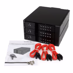 StarTech.com 3 Bay Aluminum Trayless Hot Swap Mobile Rack Backplane for 3.5in SAS II/SATA III - 6 Gbps HDD - Additional view 6