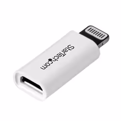 StarTech.com Micro USB to Lightning Adapter - Compact Micro USB to Lightning Connector for iPhone / iPad / iPod - Apple MFi Certified - White