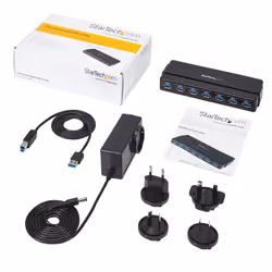 StarTech.com 7-Port USB 3.0 Hub - Desktop~7-Port USB 3.0 Hub (5Gbps) - Desktop - Additional view 7