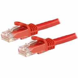StarTech.com 5m CAT6 Ethernet Cable - Red CAT 6 Gigabit Ethernet Wire -650MHz 100W PoE RJ45 UTP Network/Patch Cord Snagless w ...