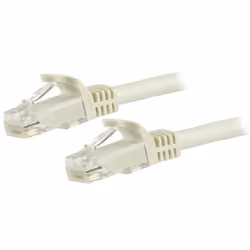 StarTech.com 5m CAT6 Ethernet Cable - White CAT 6 Gigabit Ethernet Wire -650MHz 100W PoE RJ45 UTP Network/Patch Cord Snagless ...