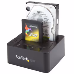 StarTech.com Dual-Bay USB 3.0 / eSATA to SATA Hard Drive Docking Station, USB Hard Drive Dock, External 2.5/3.5" SATA I/II/III SSD/HDD Docking Station, Hot-Swap Hard Drive Bays, Top-Loading - Additional view 5