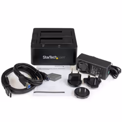 StarTech.com Dual-Bay USB 3.0 / eSATA to SATA Hard Drive Docking Station, USB Hard Drive Dock, External 2.5/3.5" SATA I/II/III SSD/HDD Docking Station, Hot-Swap Hard Drive Bays, Top-Loading - Additional view 6