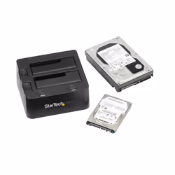 StarTech.com Dual-Bay USB 3.0 to SATA Hard Drive Docking Station, USB Hard Drive Dock, External 2.5/3.5" SATA I/II/III SSD/HDD Docking Station, Hot-Swap Hard Drive Bay, Top-Loading - Additional view 5