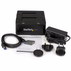 StarTech.com Dual-Bay USB 3.0 to SATA Hard Drive Docking Station, USB Hard Drive Dock, External 2.5/3.5" SATA I/II/III SSD/HDD Docking Station, Hot-Swap Hard Drive Bay, Top-Loading - Additional view 8