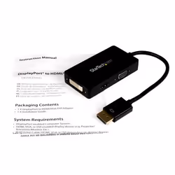 StarTech.com Travel A/V adapter: 3-in-1 DisplayPort to VGA DVI or HDMI converter - Additional view 4