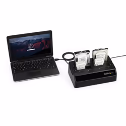 StarTech.com 4-Bay USB 3.0 to SATA Hard Drive Docking Station, USB Hard Drive Dock, External 2.5/3.5" SATA III SSD/HDD Docking Station, Hot-Swap Hard Drive Bay, Top-Loading - Additional view 5