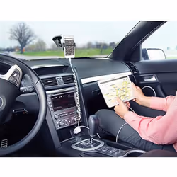 StarTech.com Dual-Port Car Charger - USB with Built-in Lightning Cable - White