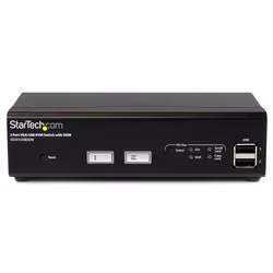 StarTech.com 2 Port USB VGA KVM Switch with DDM Fast Switching Technology and Cables