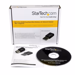 StarTech.com USB 2.0 AC600 Mini Dual Band Wireless-AC Network Adapter - 1T1R 802.11ac WiFi Adapter - Additional view 4
