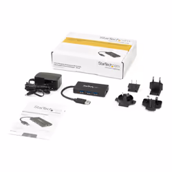 StarTech.com 3-Port Portable USB 3.0 Hub plus Gigabit Ethernet - Aluminum with Built-in Cable~3-Port Portable USB 3.0 Hub plus Gigabit Ethernet - 5Gbps - Aluminum with Built-in Cable - Additional view 7