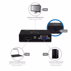 StarTech.com 2x1 HDMI + VGA to HDMI Converter Switch w/ Automatic and Priority Switching – 1080p - Additional view 4