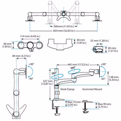 StarTech.com Desk-Mount Dual Monitor Arm - Articulating - Additional view 5