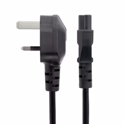 StarTech.com 3ft (1m) UK Laptop Power Cable, BS 1363 to C5 (Clover Leaf), 2.5A 250V, 18AWG, UK Laptop Replacement Cord, Printer Power Cable, Laptop Charger Cord, Laptop Power Brick Cord - Additional view 4