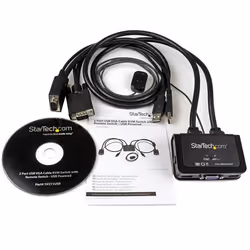 StarTech.com 2 Port USB VGA Cable KVM Switch - USB Powered with Remote Switch - Additional view 6