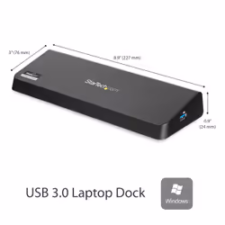 StarTech.com USB 3.0 Docking Station Dual Monitor with HDMI & 4K DisplayPort - USB 3.0 to 4x USB-A, Ethernet, HDMI and DP - USB Type A Universal Laptop Docking Station for Mac & Windows - Additional view 5
