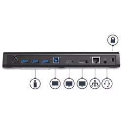 StarTech.com USB 3.0 Docking Station Dual Monitor with HDMI & 4K DisplayPort - USB 3.0 to 4x USB-A, Ethernet, HDMI and DP - USB Type A Universal Laptop Docking Station for Mac & Windows - Additional view 6