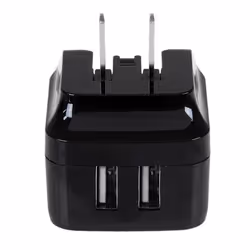 StarTech.com Dual-port USB wall charger - international travel - 17W/3.4A - black - Additional view 4
