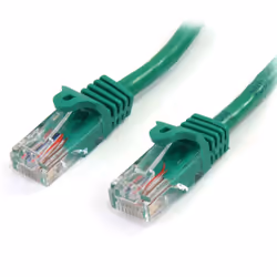 StarTech.com Cat5e Patch Cable with Snagless RJ45 Connectors - 3m, Green, 3 m, Cat5e, U/UTP (UTP), RJ-45, RJ-45, Green