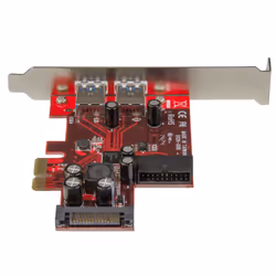 StarTech.com 4 Port PCI Express USB 3.0 Card - 2 External & 2 Internal - SATA Power - UASP Support - 2x Internal (IDC) Motherboard-Style Headers - Additional view 4