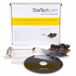 StarTech.com 4 Port PCI Express USB 3.0 Card - 2 External & 2 Internal - SATA Power - UASP Support - 2x Internal (IDC) Motherboard-Style Headers - Additional view 5