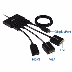 StarTech.com 4-Port Multi Monitor Adapter - DisplayPort 1.2 MST Hub - 4x 1080p - DisplayPort Video Splitter for Extended Desktop Mode on Windows PCs Only - DP to Quad DP Monitors - Additional view 7
