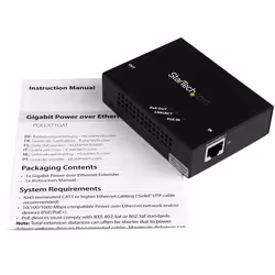 StarTech.com 1-Port Gigabit PoE+ Extender - 802.3at and 802.3af - 100 m (330 ft) - Additional view 6