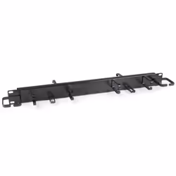 StarTech.com 1U 19" Horizontal Cable Management Panel, Cable management panel, Black, Steel, 1U, 102 mm, 510 mm