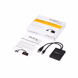 StarTech.com 2-Port Multi Monitor Adapter - Mini DisplayPort to 2x DisplayPort MST Hub - Dual 4K 30Hz - Video Splitter for Extended Desktop Mode on Windows PCs Only - mDP 1.2 to 2x DP - Additional view 7
