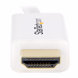 StarTech.com 6ft (2m) Mini DisplayPort to HDMI Cable - 4K 30Hz Video - mDP to HDMI Adapter Cable - Mini DP or Thunderbolt 1/2 Mac/PC to HDMI Monitor - mDP to HDMI Converter Cord - White - Additional view 5