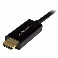 StarTech.com 3ft (1m) DisplayPort to HDMI Cable - 4K 30Hz - DisplayPort to HDMI Adapter Cable - DP 1.2 to HDMI Monitor Cable Converter - Latching DP Connector - Passive DP to HDMI Cord - Additional view 4
