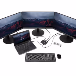 StarTech.com 3-Port Multi Monitor Adapter - Mini DisplayPort to HDMI MST Hub - Triple 1080p or Dual 4K 30Hz - Video Splitter for Extended Desktop Mode on Windows Only - mDP 1.2 to 3x HDMI - Additional view 4