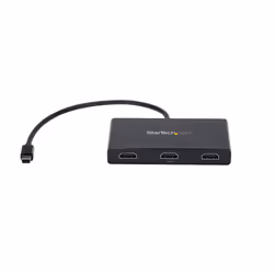 StarTech.com 3-Port Multi Monitor Adapter - Mini DisplayPort to HDMI MST Hub - Triple 1080p or Dual 4K 30Hz - Video Splitter for Extended Desktop Mode on Windows Only - mDP 1.2 to 3x HDMI - Additional view 6