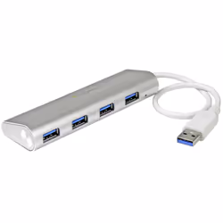 StarTech.com 4-Port USB Hub, USB A to 4x USB-A Ports, USB 5Gbps, Rugged Design, Bus-Powered, Portable Laptop USB 3.0 Hub, USB ...