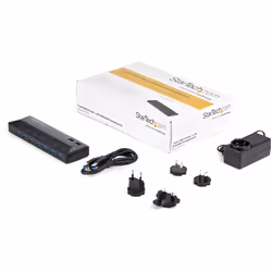 StarTech.com 7-Port USB 3.0 Hub plus Dedicated Charging Ports - 2 x 2.4A Ports~7-Port USB 3.0 Hub (5Gbps) plus Dedicated Charging Ports - 2 x 2.4A Ports - Additional view 5