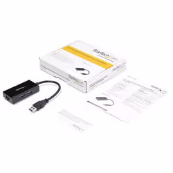 StarTech.com USB to Ethernet Adapter, USB 3.0 to 10/100/1000 Gigabit Ethernet LAN Converter for Laptops, 11.8in/30cm Attached Cable, USB to RJ45 Adapter, NIC Adapter, USB Network Adapter - Additional view 6