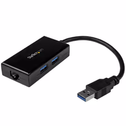 StarTech.com USB to Ethernet Adapter, USB 3.0 to 10/100/1000 Gigabit Ethernet LAN Converter for Laptops, 11.8in/30cm Attached Cable, USB to RJ45 Adapter, NIC Adapter, USB Network Adapter - Additional view 7