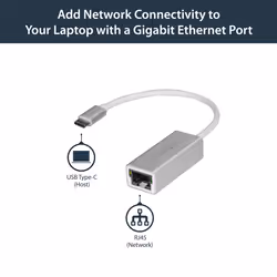 StarTech.com USB-C to Gigabit Network Adapter - Silver - Additional view 6