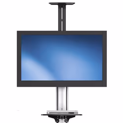 StarTech.com TV Cart - Height Adjustable - Lockable Wheels - Additional view 4
