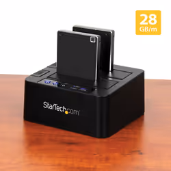 StarTech.com Standalone Hard Drive Duplicator, Dual Bay HDD/SSD Cloner/Copier, USB 3.1 (10Gbps) to SATA III HDD/SSD Docking Station, Hard Disk Duplicator Dock, Hard Drive Cloner - Additional view 5