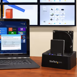 StarTech.com Standalone Hard Drive Duplicator, Dual Bay HDD/SSD Cloner/Copier, USB 3.1 (10Gbps) to SATA III HDD/SSD Docking Station, Hard Disk Duplicator Dock, Hard Drive Cloner - Additional view 6
