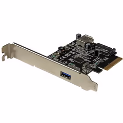 StarTech.com 2-Port USB 3.1 (10Gbps) Card - USB-A, 1x External, 1x Internal - PCIe, PCIe, USB 3.2 Gen 1 (3.1 Gen 1), Full-hei ...