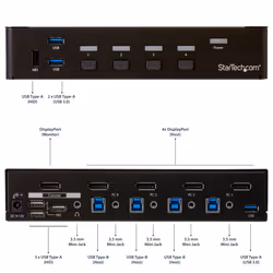 StarTech.com 4-Port DisplayPort KVM Switch - USB 3.0 - 4K 30Hz - Additional view 7