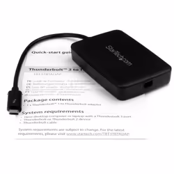 StarTech.com Thunderbolt 3 to Thunderbolt 2 Adapter - TB3 Laptop to TB2 Displays & Devices - Thunderbolt 2 20Gbps or Thunderbolt 1 10Gbps Converter - Thunderbolt 3 Certified- Windows/Mac - Additional view 6