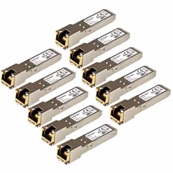 StarTech.com Cisco GLC-T Compatible SFP Transceiver Module - 1000BASE-T - 10 Pack~Cisco GLC-T Compatible SFP Module (10 Pack) - 1000BASE-T - SFP to RJ45 Cat6/Cat5e - 1GE Gigabit Ethernet SFP - RJ-45 100m - Cisco Firepower, ASR920, IE2000 - Additional view 6