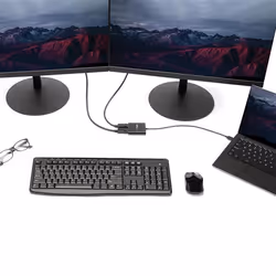 StarTech.com USB-C to Dual DisplayPort 1.2 Adapter, USB Type-C Multi-Monitor MST Hub, Dual 4K 30Hz/1080p 60Hz DP Laptop Display Extender / Splitter, Extra-Long Built-In Cable - Windows Only - Additional view 4