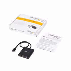 StarTech.com USB-C to Dual DisplayPort 1.2 Adapter, USB Type-C Multi-Monitor MST Hub, Dual 4K 30Hz/1080p 60Hz DP Laptop Display Extender / Splitter, Extra-Long Built-In Cable - Windows Only - Additional view 8