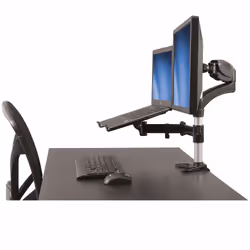 StarTech.com Desk-Mount Monitor Arm with Laptop Stand - Full Motion - Articulating - Additional view 6
